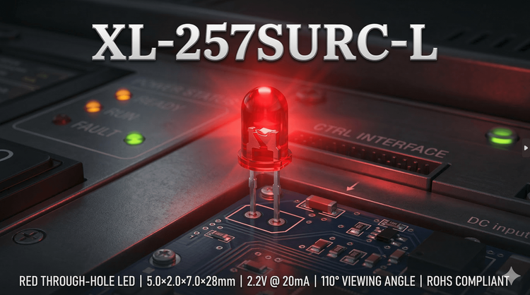 XL-257SURC-L 3mm Red LED: Key Specs, Assembly Limits, and Sourcing Guidance