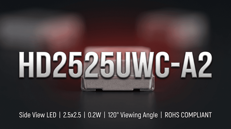 HD2525UWC-A2 SMD LED: Thermal & Optical Specs Analysis