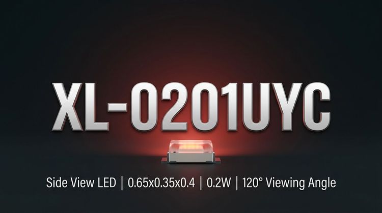XL-0201UYC SMD LED: 0.65mm Footprint for High-Density 3C & AIoT