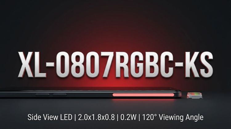 XL-0807RGBC-KS: 0807 RGB Flash LED for SMT Signage Lighting