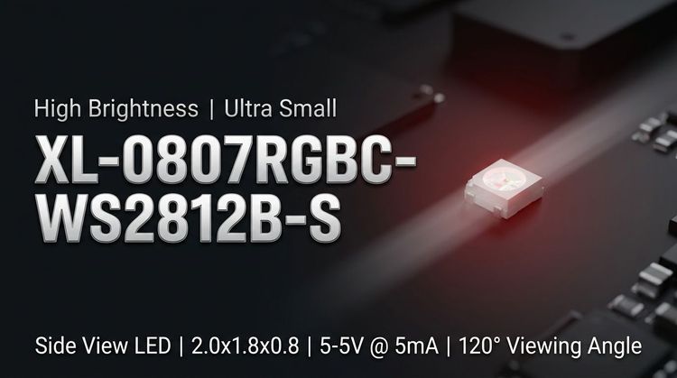 XL-0807RGBC-WS2812B-S: SMD LED for High-Density RGB Cascading