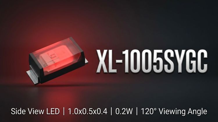 XL-1005SYGC SMD LED: 120° Viewing Angle for SMT & Automotive