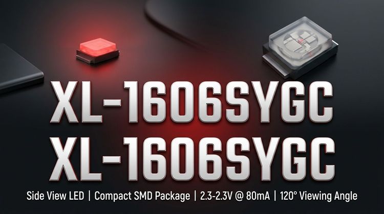 XL-1606SYGC 1608 SMD LED: SMT Integration & Binning Data
