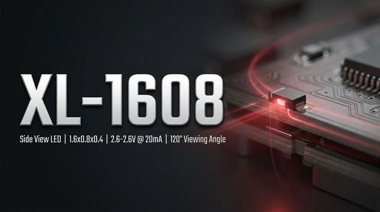 XL-1608 SMD LED: Emerald Green 120° Viewing Angle for SMT Production