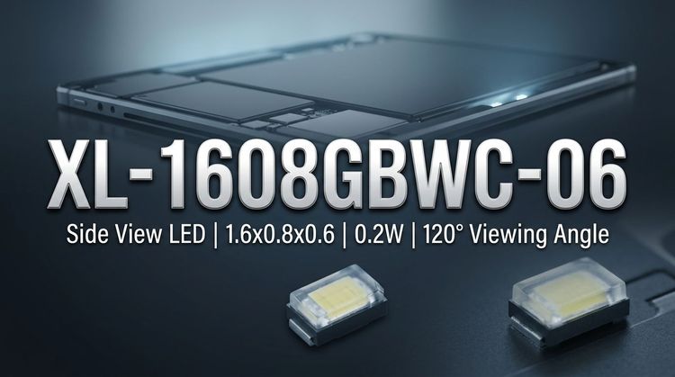 XL-1608GBWC-06 SMD LED: 0603 Ice Blue for Miniaturized Applications