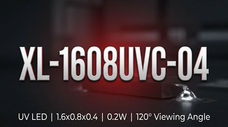 XL-1608UVC-04 SMD UVC LED: 390-405nm Wavelength for Sanitization