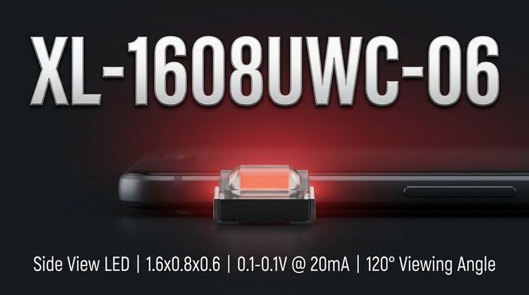 XL-1608UWC-06 SMD LED: 1.6mm Footprint for Miniaturized Designs