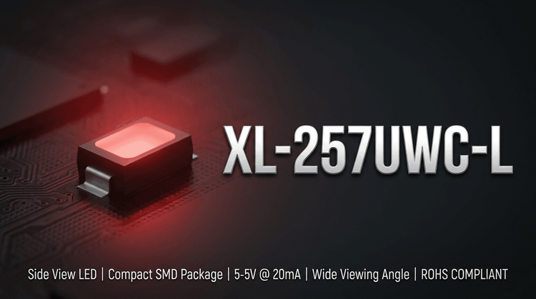 XL-257UWC-L 3mm LED: 10,000K Cool White Thermal & Drive Specs