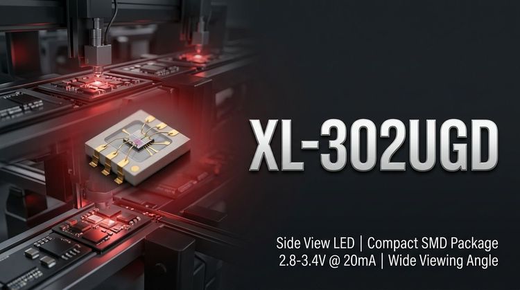 XL-302UGD LED: 525nm Peak Wavelength for High-Brightness Indicators