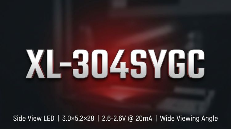 XL-304SYGC LED: 570nm Yellow-Green for High-Density PCBs