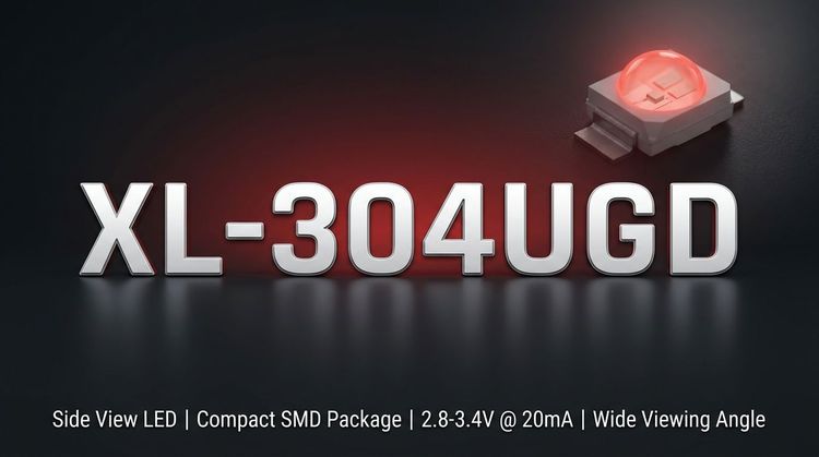 XL-304UGD LED: 515-530nm Green, 20mA, 30° Viewing Angle