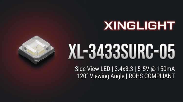 XL-3433SURC-05 SMD LED — Technical Specifications & Design Guide