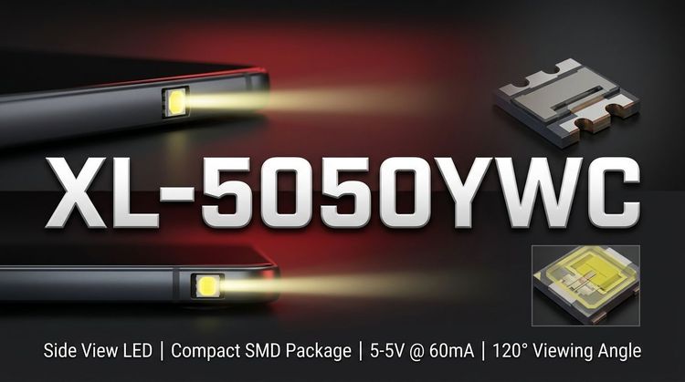 XL-5050YWC SMD LED: Thermal & Optical Specs for 5050 Design