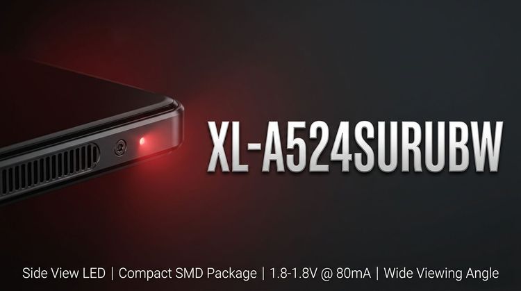 XL-A524SURUBW Red/Blue LED: Binning, thermal limits & SMT process control