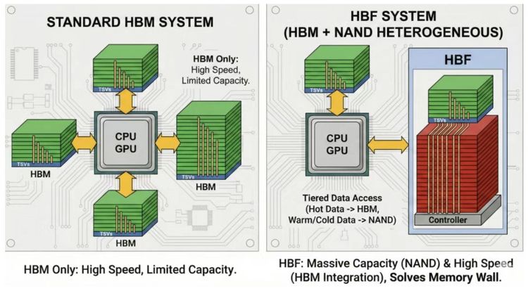 HBF Flash vs HBM3: Can NAND Solve AI Memory Bottleneck?