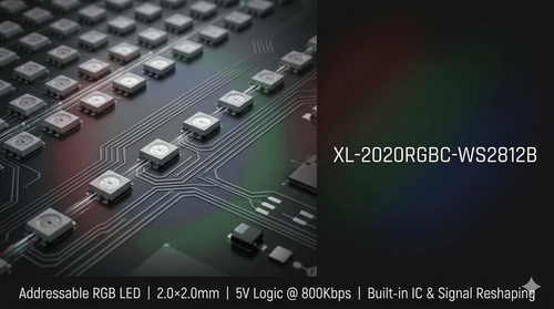 XL-2020RGBC-WS2812B 2020 RGB LED – Cascade Control and Timing Constraints in Dense Lighting Designs