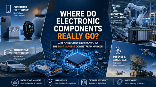 Where Do Electronic Components Go? A Procurement Breakdown of the Four Largest Downstream Markets