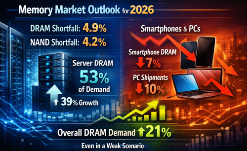 DRAM and NAND Contract Prices Surge 80–90% Amid AI-Driven Shortage Risks