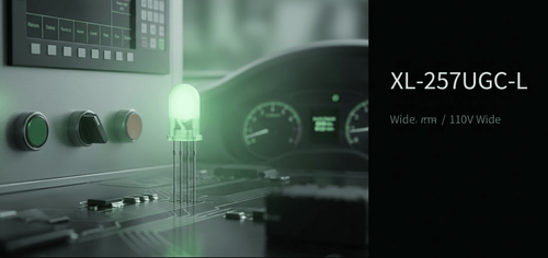 XL-257UGC-L LED: 3V Green Through-Hole Thermal & Drive Specs