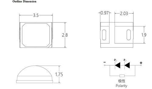 XINGLIGHT XL-HD2835UVA2S-A2: Compact 2835 UVA LED for UV Curing and Industrial Applications