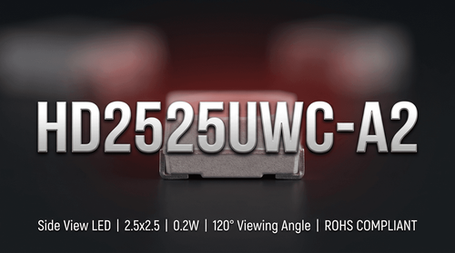 HD2525UWC-A2 SMD LED: Thermal & Optical Specs Analysis