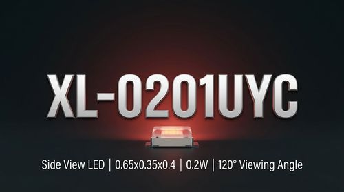 XL-0201UYC SMD LED: 0.65mm Footprint for High-Density 3C & AIoT