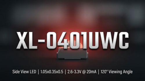 XL-0401UWC SMD LED: 1.05mm Ultra-Compact Design for SMT Integration