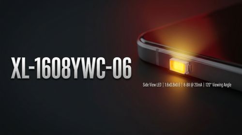 XL-1608YWC-06 SMD LED: 120° Viewing Angle for Compact Backlighting