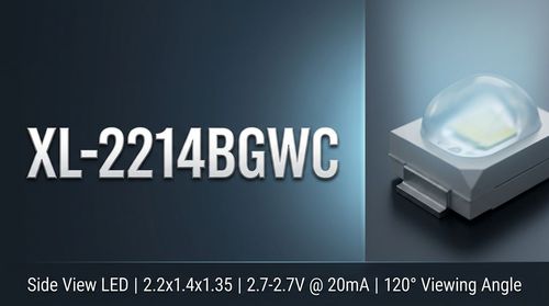 XL-2214BGWC SMD LED: 2.4x1.4mm Ice Blue for SMT Integration