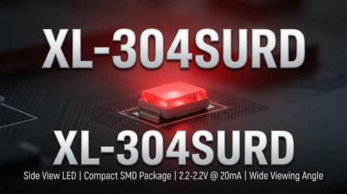 XL-304SURD LED: 2.2V Red Indicator for High-Reliability Designs