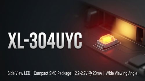XL-304UYC LED: 2.2V/500mcd F3 Through-Hole for Industrial Indicators
