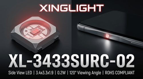 XL-3433SURC-02 SMD LED — Technical Specifications & Design Guide