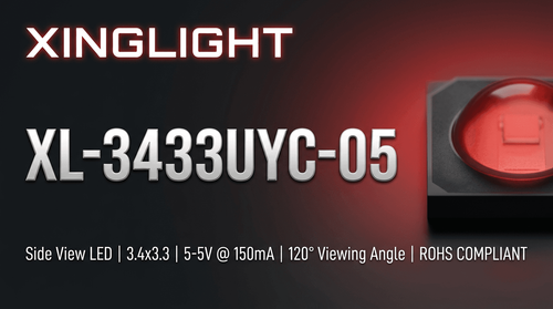 XL-3433UYC-05 SMD LED — Technical Specifications & Design Guide