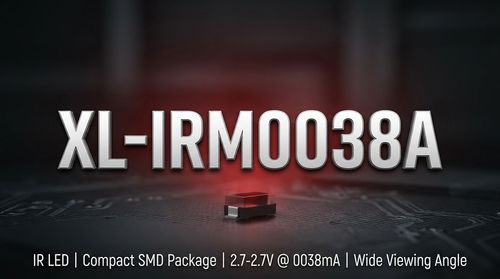 XL-IRM0038A IR Receiver: 37.9kHz Carrier, Low-Power, Mini epoxy